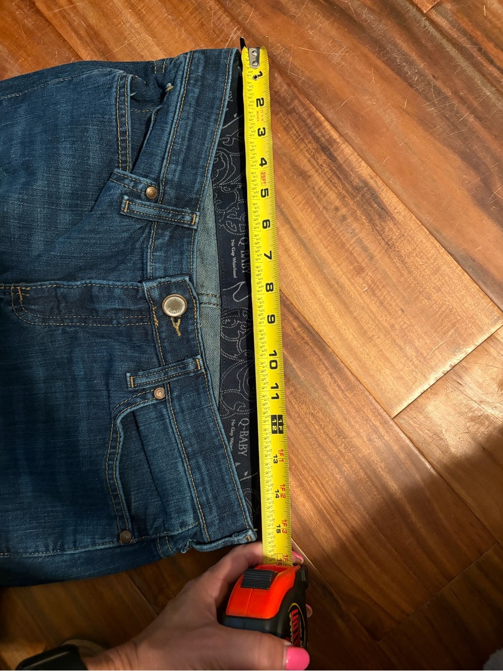 Wrangler Q Baby Bootcut Jeans 5/6/ 36 Dark Wash Western Denim 30 Waist (0894) - Picture 5 of 8